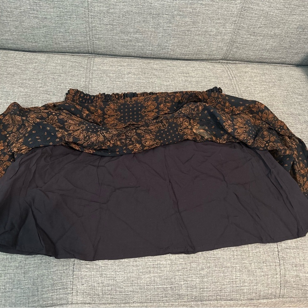 Altar’d State Paisley Smocked Mini Skirt Size Medium Boho NWT - Picture 5 of 7